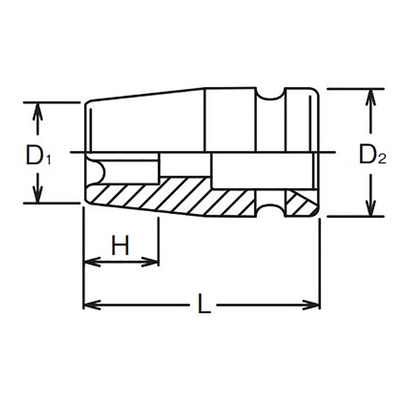3/4 Sq. Dr. Impact TORXplus® 24EPL Socket - Length 55mm