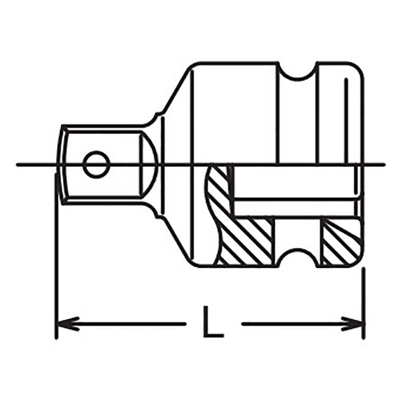 3/4 Sq. Dr. Adaptor  5/8 Square Length 55.5mm Hole type