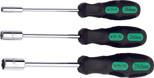 Douille de vissage 1/4" 6 pans, longueur 225 mm 