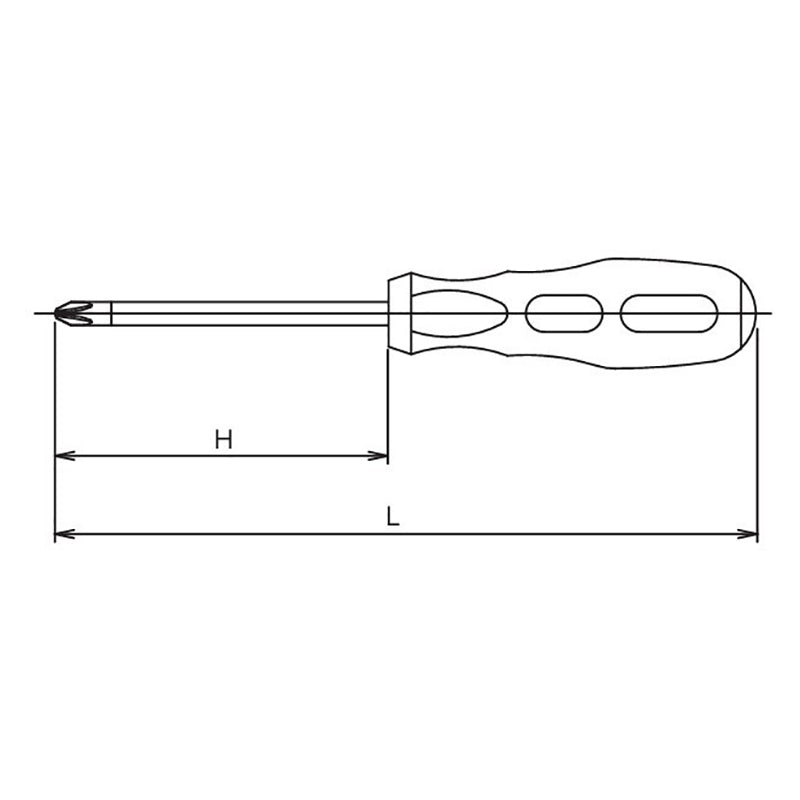 Tournevis plat de 6 mm de longueur 310 mm 