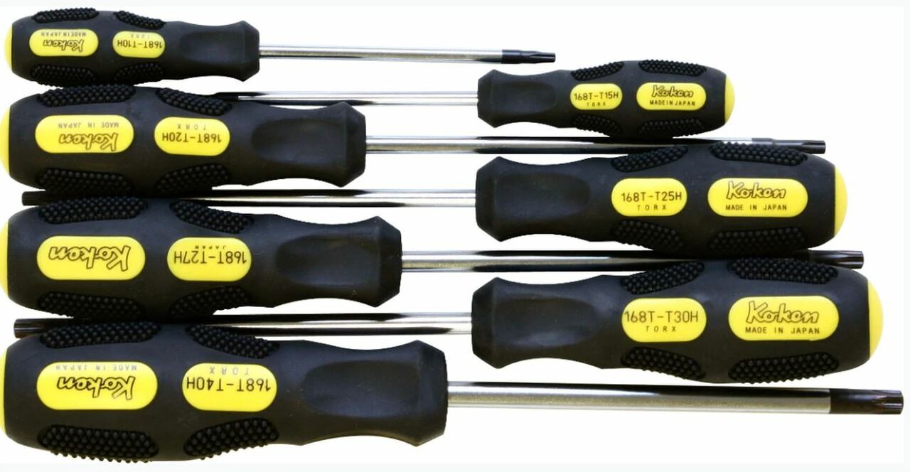 7 Piece Tamper-Resistant TORX® Screwdriver  T10H-T40H