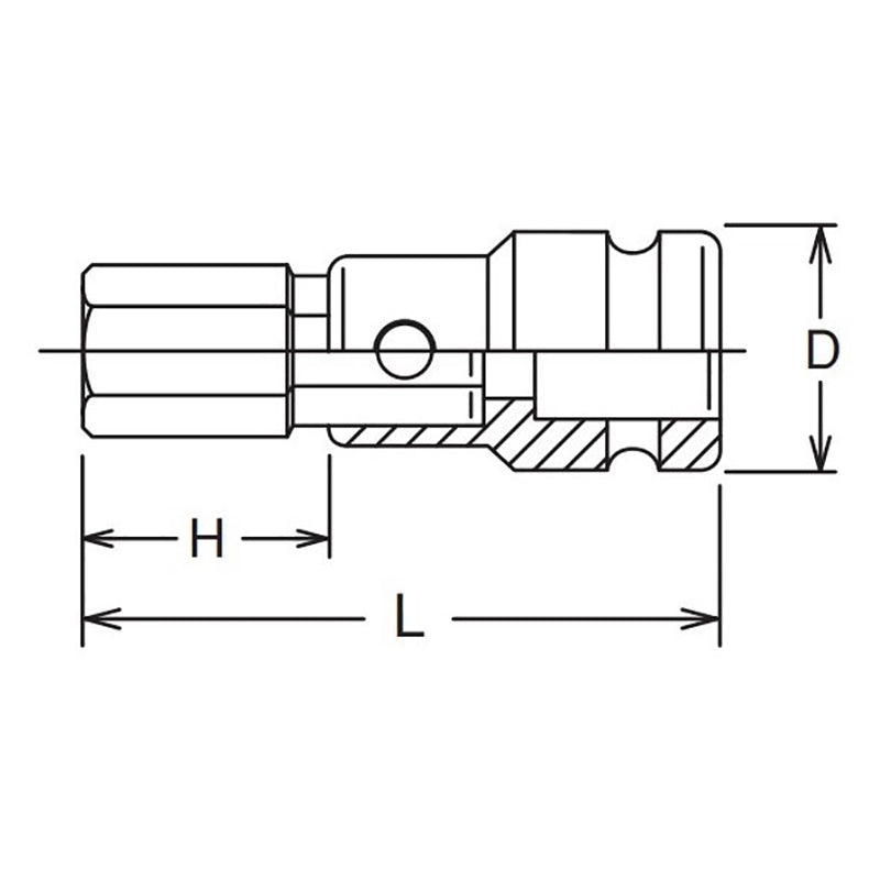 1 Sq. Dr. Bit Socket  24mm Hex Length 98mm