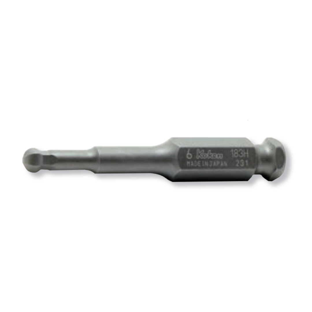 7/16 Hex Dr. Ball Point Hex 12mm Bit, Length 75mm