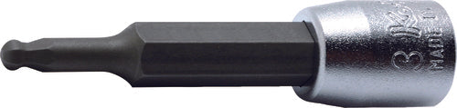 1/4 Sq. Dr. Bit Socket  4mm Ballpoint Hex Length 50mm
