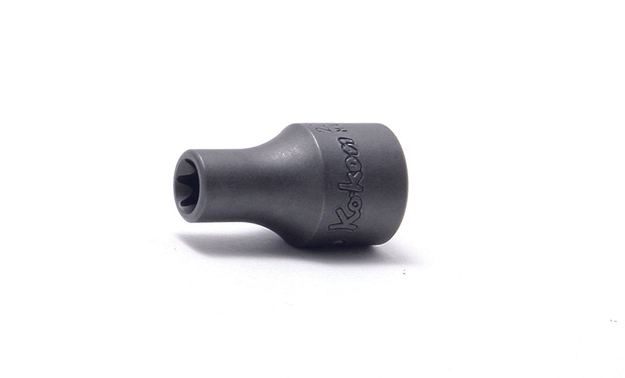 Douille TORX® E5 à corps carré 1/4" - Longueur 22 mm 