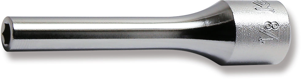 1/4 Sq. Dr. Socket  1/8 6 point Length 50mm