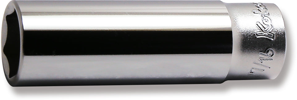 1/4 Sq. Dr. Socket  7/16 6 point Length 50mm