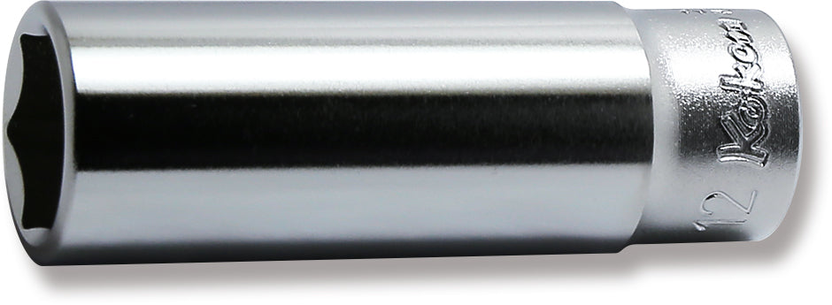 1/4 Sq. Dr. Socket  12mm 6 point Length 50mm