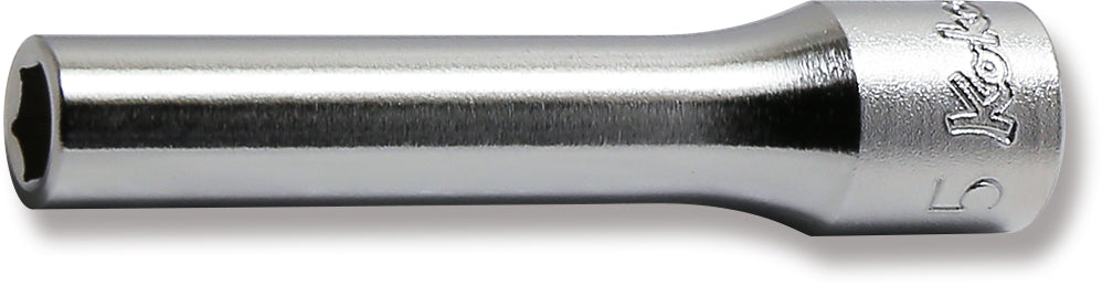 1/4 Sq. Dr. Socket  5mm 6 point Length 50mm