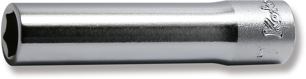 1/4 Sq. Dr. Socket  7mm 6 point Length 50mm