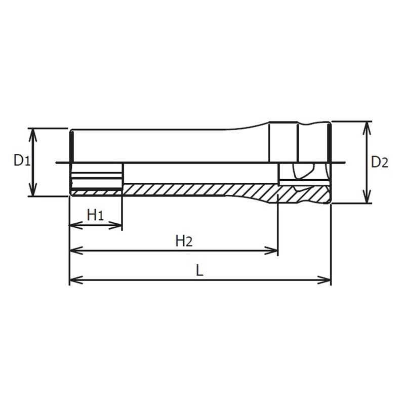 1/4 Sq. Dr.  Z-series  6 point Metric Chrome Socket in 7mm