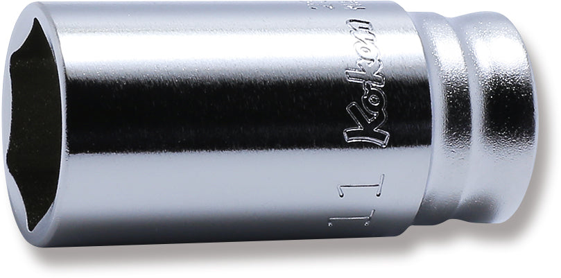 Douille carrée 1/4" (11 mm), 6 pans, longueur 30 mm, série Z 
