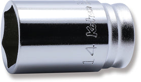 Douille carrée 1/4" 14 mm, 6 pans, longueur 30 mm, série Z 