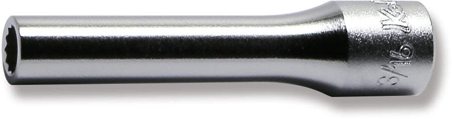 1/4 Sq. Dr. Socket  3/16 12 point Length 50mm