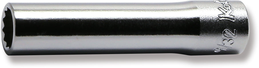 1/4 Sq. Dr. Socket  9/32 12 point Length 50mm