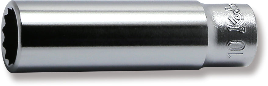 1/4 Sq. Dr. Socket  10mm 12 point Length 50mm