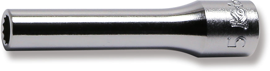 1/4 Sq. Dr. Socket  5mm 12 point Length 50mm