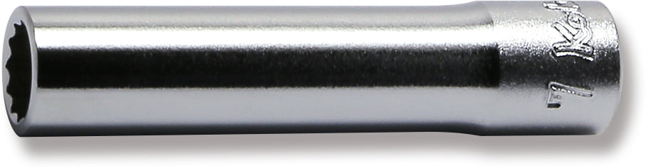 1/4 Sq. Dr. Socket  7mm 12 point Length 50mm