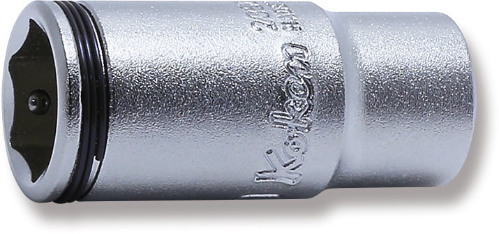 1/4 Sq. Dr. Semi-Deep NUT GRIP® Socket 13mm
