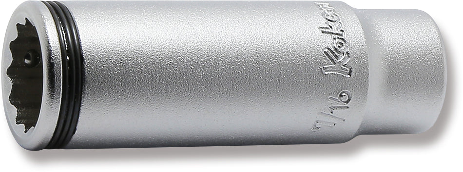 1/4" Sq. Drive 12-Point SAE Deep Nut Grip Socket in 1/2