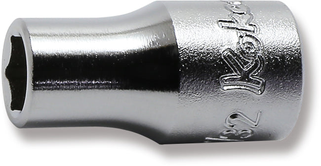 1/4 Sq. Dr. 6 point chrome SAE Socket  7/32