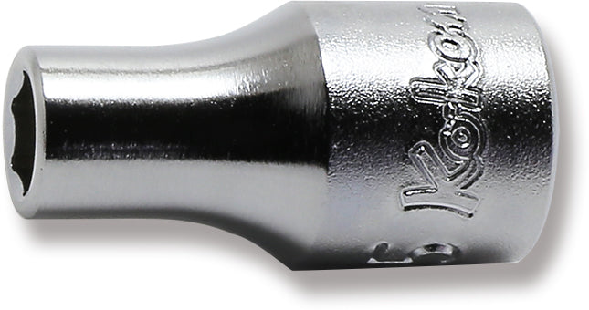 1/4 Sq. Dr. 6 point chrome Metric Socket  4.5mm