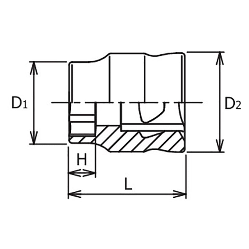 1/4 Sq. Dr. Z-Series 6 point chrome Metric Socket  4mm