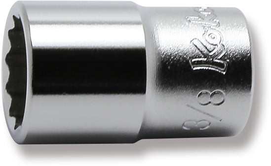 1/4 Sq. Dr. 12 point chrome SAE Socket  3/8