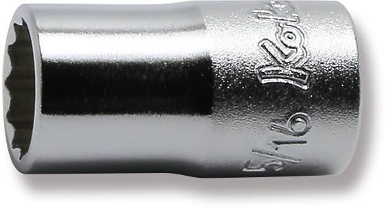 1/4 Sq. Dr. 12 point chrome SAE Socket  5/16