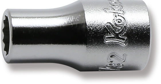 1/4 Sq. Dr. 12 point chrome SAE Socket  7/32