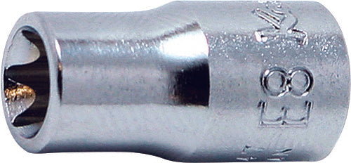 Douille TORX® E12 à corps carré 1/4" - Longueur 23 mm 