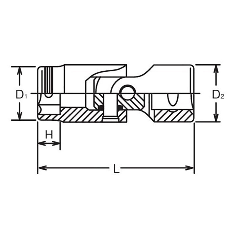 1/4 Sq. Dr. Universal NUT GRIP® Socket - 6mm