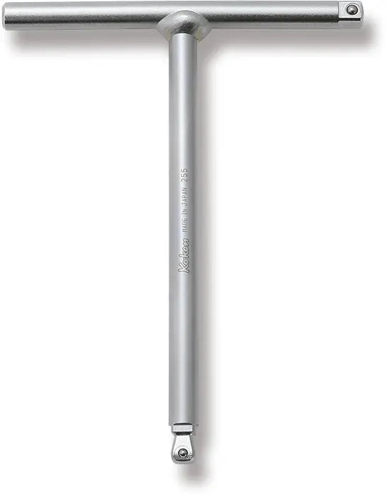 Ko-ken 1/4" Sq. Drive T handle with multi-function Wobble-fix and Standard square
