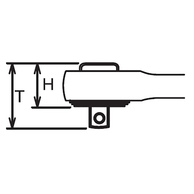 1/4 Sq. Dr. Ratchet Handle  44 teeth  Length 125mm  Metal Handle