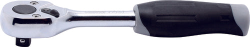 Clé à cliquet 1/4" à 20 dents, longueur 115 mm, poignée en plastique 