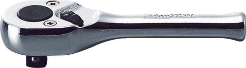 Poignée à cliquet 1/4" carré, 20 dents, longueur courte 75 mm 
