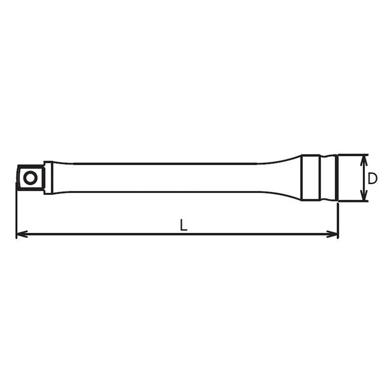 1/4 Sq. Dr. Extension Bar  1/4 Square Length 150mm Z-series