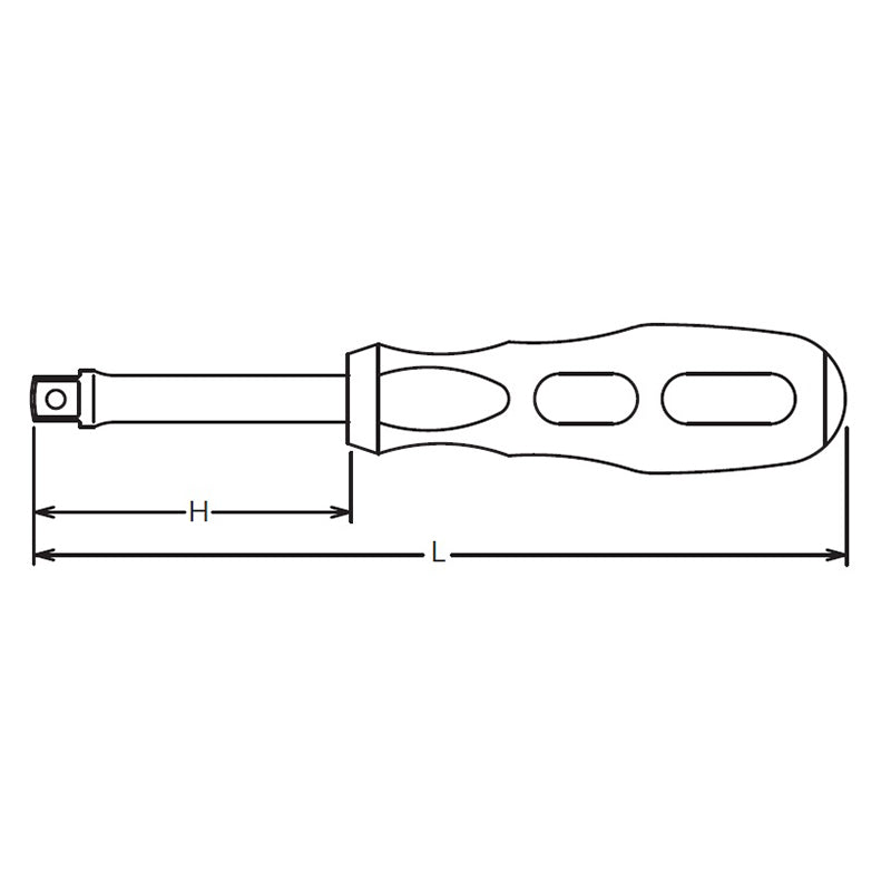 1/4 Sq. Dr. Spinner Handle    Length 220mm