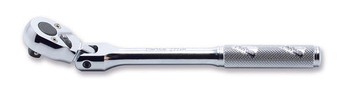 1/4 Sq. Dr. Ratchet Handle  20 teeth  Length 161mm Flexible Head Metal Handle