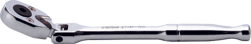 Poignée à cliquet pour embout hexagonal 1/4" (longueur 165 mm), tête flexible