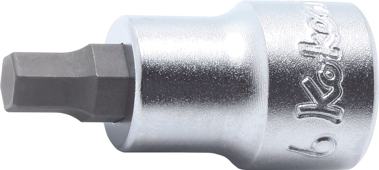 Douille carrée 3/8" à six pans creux de 9 mm, longueur 38 mm 