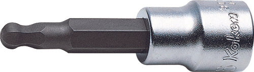 Douille carrée 3/8" à six pans creux de 8 mm, longueur hexagonale 62 mm 