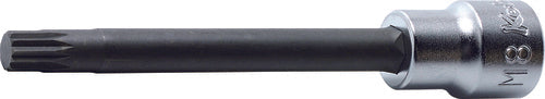 Douille à embout carré 3/8" XZN M5 à triple carré, longueur 100 mm 
