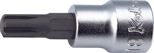 3/8 Sq. Dr. Bit Socket Ribe-CV M10  Length 50mm