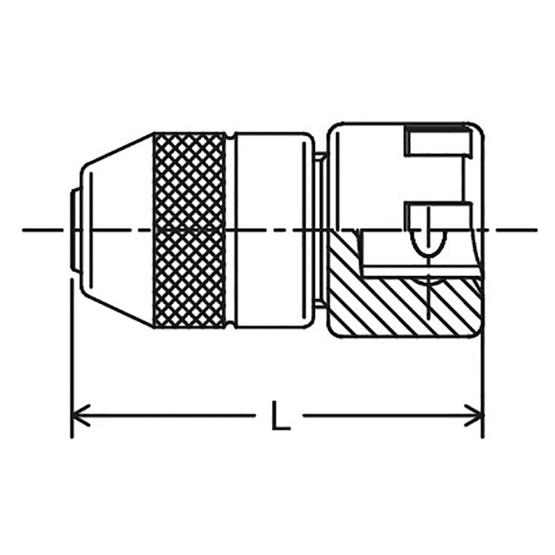 Porte-taraud réglable 3/8 po² (min. 2,0 mm ; max. 5,0 mm ; longueur 42 mm)