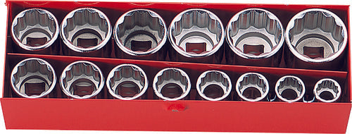 3/8 Sq. Dr. 14 Piece 12-Point Metric Socket set  9-22mm