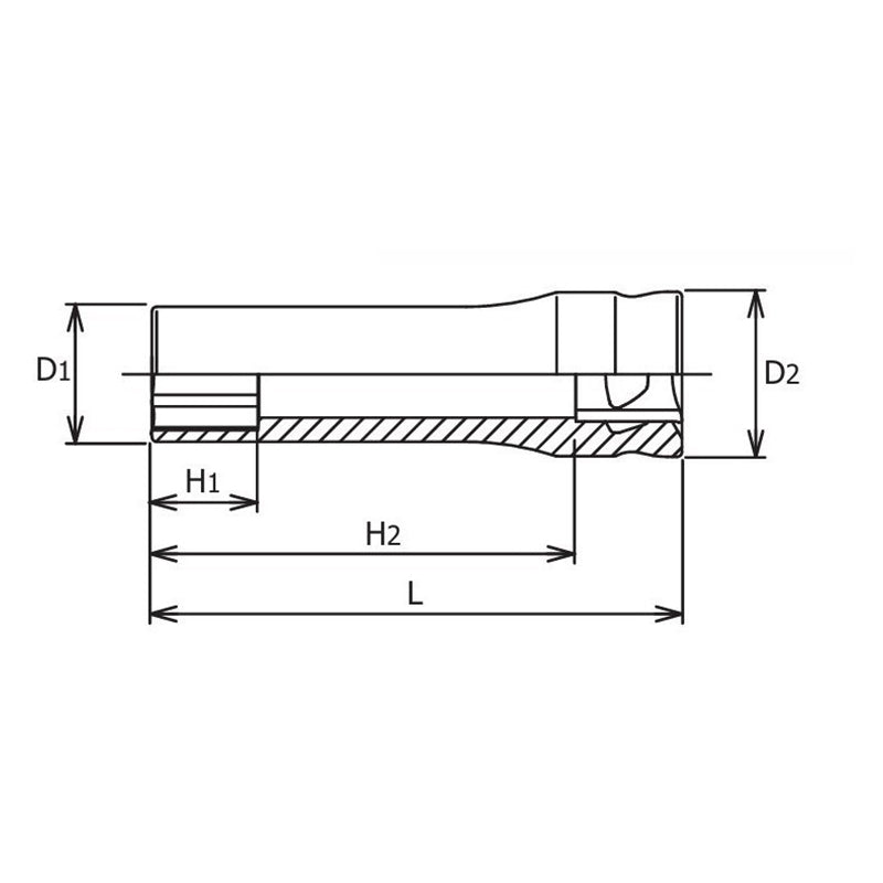 3/8 Sq. Dr. Z-series 6 point Metric Chrome Socket in 10mm