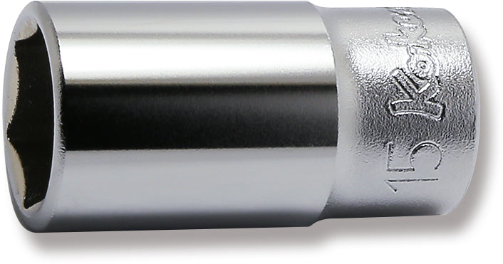 3/8 Sq. Dr. Socket  15mm 6 point Length 40mm