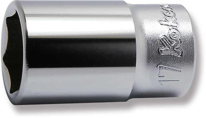 3/8 Sq. Dr. Socket  17mm 6 point Length 40mm