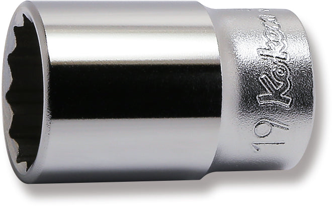 3/8 Sq. Dr. Socket  19mm 12 point Length 40mm